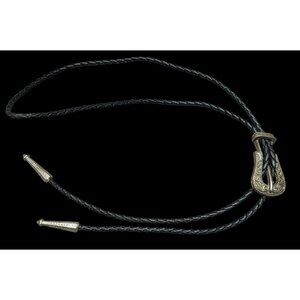Vintage Southwestern Faux Buckle Bolo Tie/Necklace